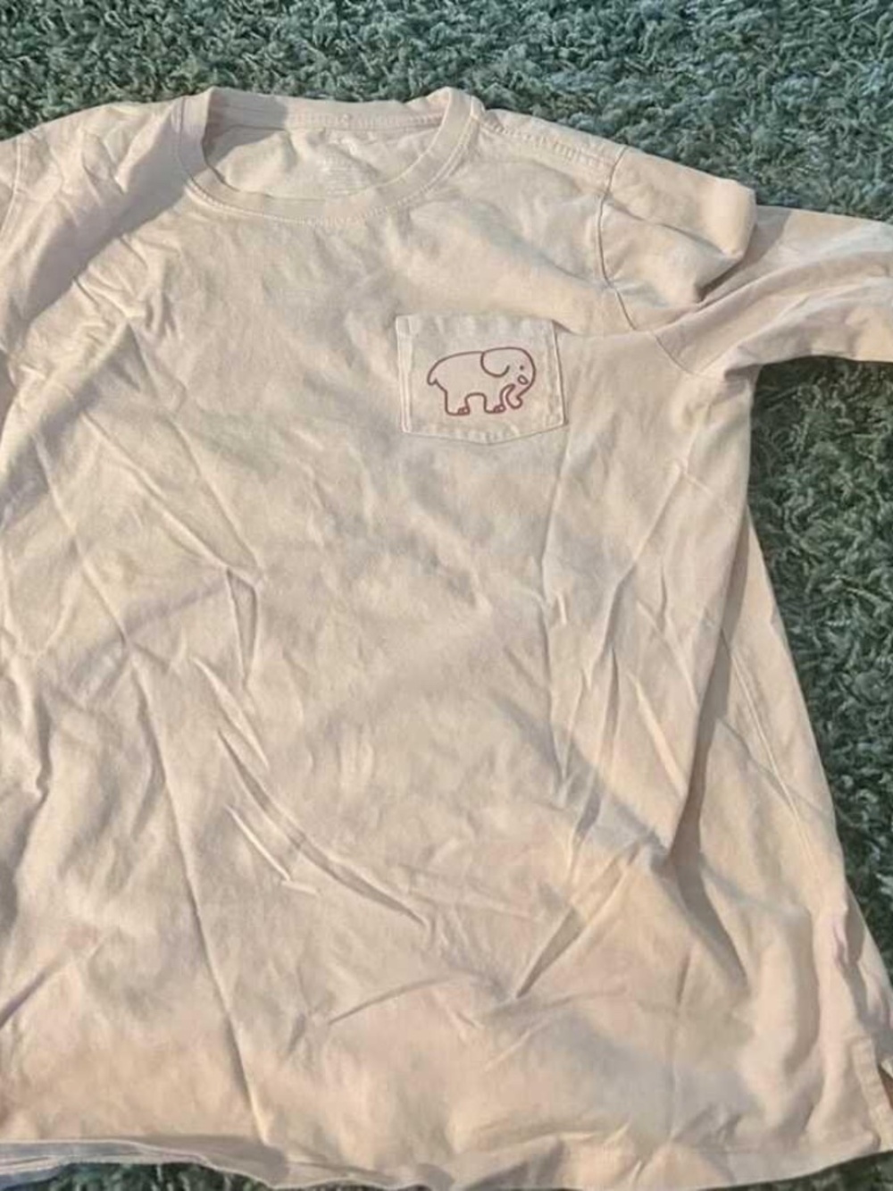 Long Sleeve Ivory Ella Pastel Pink Long sleeve Tee